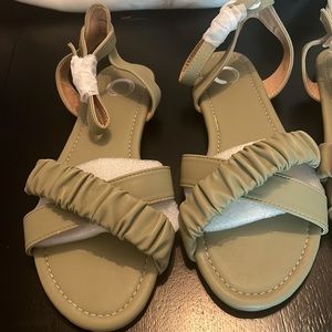 Two pair of summer green sandals by Journee Collection both size 8US. Brand new!